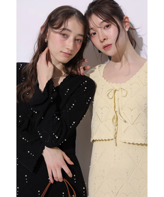 Rirandture(リランドチュール) |ハートパターンニットボレロ