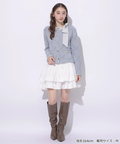 MARIEBELLEコラボ〉Ribbon Shiny Knit Jacket | カーデ | Rirandture