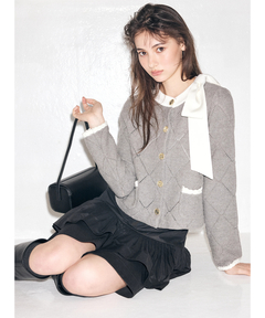 オフショルリボンドッキングニット | ニット | Rirandture（リランド