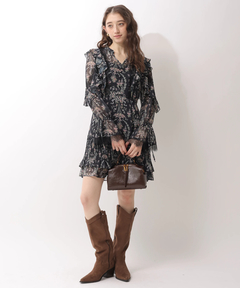 Rirandture(リランドチュール) |〈LAURA ASHLEYコラボ〉楊柳プリントチュニックワンピース