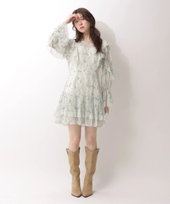 Rirandture(リランドチュール) |〈LAURA ASHLEYコラボ〉楊柳プリントチュニックワンピース