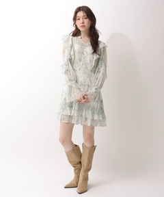 Rirandture(リランドチュール) |〈LAURA ASHLEYコラボ〉楊柳プリントチュニックワンピース