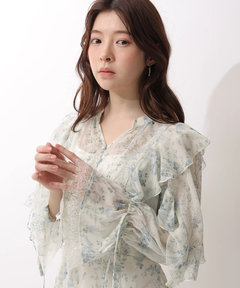 Rirandture(リランドチュール) |〈LAURA ASHLEYコラボ〉楊柳プリントチュニックワンピース