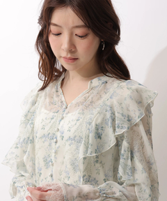 Rirandture(リランドチュール) |〈LAURA ASHLEYコラボ〉楊柳プリントチュニックワンピース