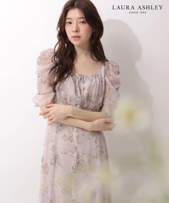 Rirandture(リランドチュール) |〈LAURA ASHLEYコラボ〉パフスリーブプリントワンピース