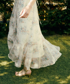 Rirandture(リランドチュール) |〈LAURA ASHLEYコラボ〉パフスリーブプリントワンピース