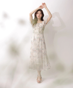 Rirandture(リランドチュール) |〈LAURA ASHLEYコラボ〉パフスリーブプリントワンピース