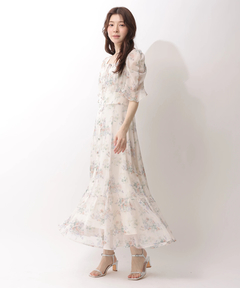 Rirandture(リランドチュール) |〈LAURA ASHLEYコラボ〉パフスリーブプリントワンピース