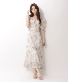 Rirandture(リランドチュール) |〈LAURA ASHLEYコラボ〉パフスリーブプリントワンピース