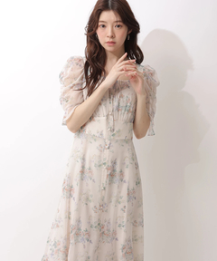 Rirandture(リランドチュール) |〈LAURA ASHLEYコラボ〉パフスリーブプリントワンピース