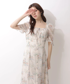 Rirandture(リランドチュール) |〈LAURA ASHLEYコラボ〉パフスリーブプリントワンピース