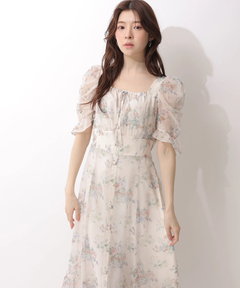 Rirandture(リランドチュール) |〈LAURA ASHLEYコラボ〉パフスリーブプリントワンピース