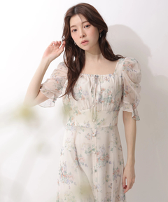 Rirandture(リランドチュール) |〈LAURA ASHLEYコラボ〉パフスリーブプリントワンピース