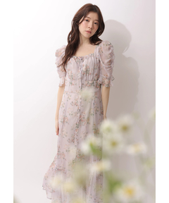 Rirandture(リランドチュール) |〈LAURA ASHLEYコラボ〉パフスリーブプリントワンピース