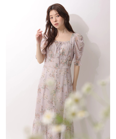 Rirandture(リランドチュール) |〈LAURA ASHLEYコラボ〉パフスリーブプリントワンピース