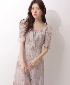 Rirandture(リランドチュール) |〈LAURA ASHLEYコラボ〉パフスリーブプリントワンピース