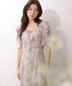 Rirandture(リランドチュール) |〈LAURA ASHLEYコラボ〉パフスリーブプリントワンピース