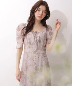 Rirandture(リランドチュール) |〈LAURA ASHLEYコラボ〉パフスリーブプリントワンピース
