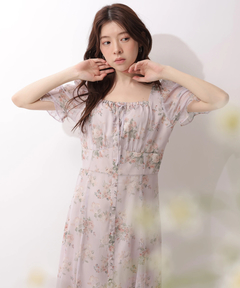 Rirandture(リランドチュール) |〈LAURA ASHLEYコラボ〉パフスリーブプリントワンピース