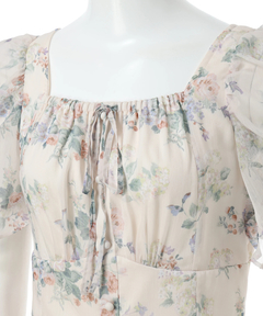 Rirandture(リランドチュール) |〈LAURA ASHLEYコラボ〉パフスリーブプリントワンピース