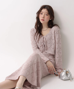 リボンテープ刺繍カーディガン | カーデ | Rirandture（リランド