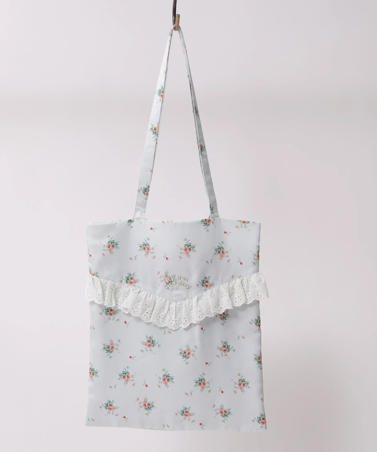 LAURA ASHLEYコラボ〉フラワーレーストートバッグ | トートバッグ