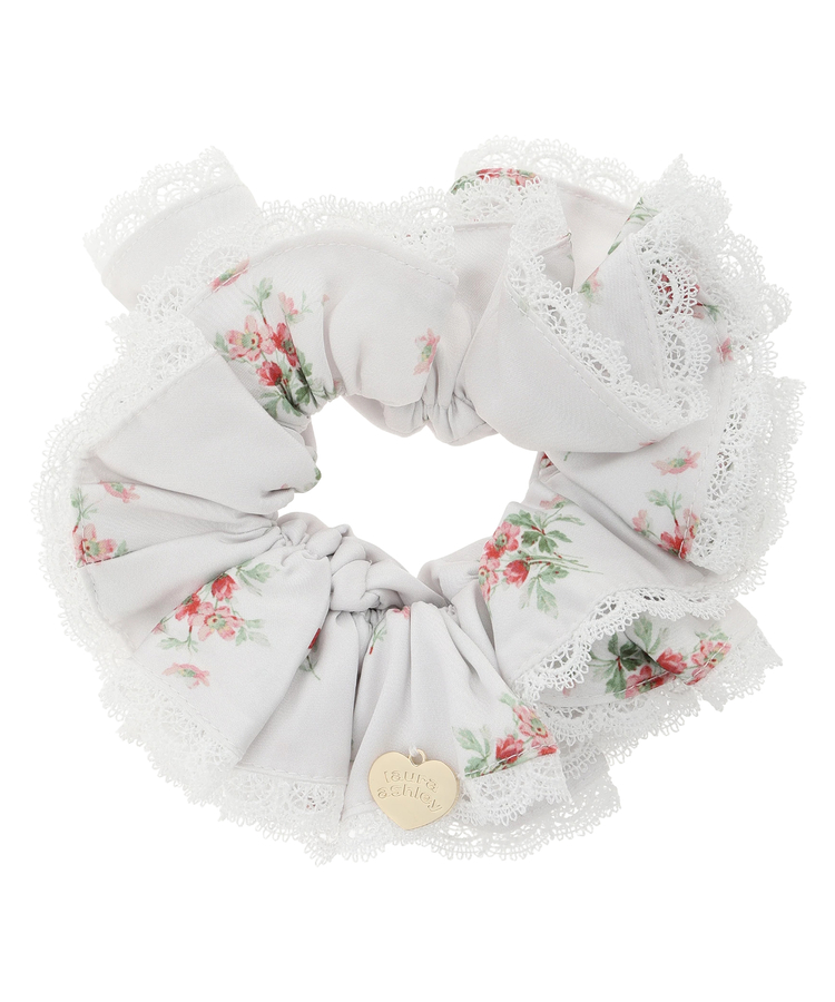 LAURA ASHLEYコラボ〉フラワーフリルシュシュ | ヘッドアクセ