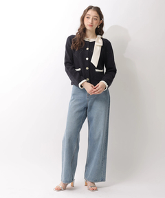 Rirandture(リランドチュール) |【Arpege story限定】〈MARIEBELLEコラボ〉Ribbon Shiny Knit Jacket