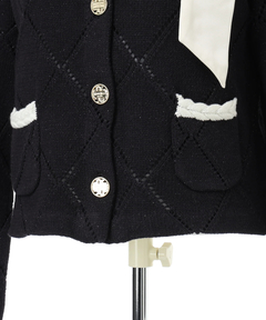 Rirandture(リランドチュール) |【Arpege story限定】〈MARIEBELLEコラボ〉Ribbon Shiny Knit Jacket