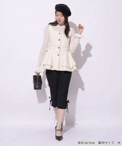 Rirandture(リランドチュール) |サイドリボンカプリパンツ