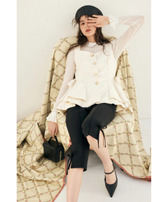 Rirandture(リランドチュール) |サイドリボンカプリパンツ