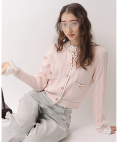 MARIEBELLEコラボ〉Ribbon Knit Jacket | カーデ | Rirandture（リ