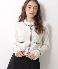 Rirandture(リランドチュール) |フリルレイヤードニットジャケット