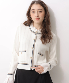 Rirandture(リランドチュール) |フリルレイヤードニットジャケット