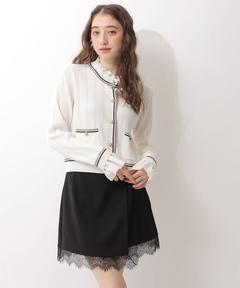 Rirandture(リランドチュール) |フリルレイヤードニットジャケット