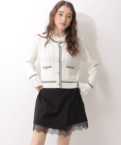 Rirandture(リランドチュール) |フリルレイヤードニットジャケット