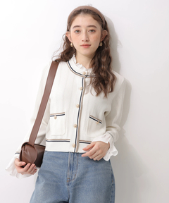 Rirandture(リランドチュール) |フリルレイヤードニットジャケット