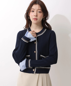 Rirandture(リランドチュール) |フリルレイヤードニットジャケット