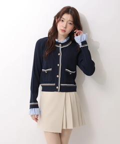 Rirandture(リランドチュール) |フリルレイヤードニットジャケット