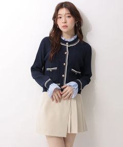 Rirandture(リランドチュール) |フリルレイヤードニットジャケット