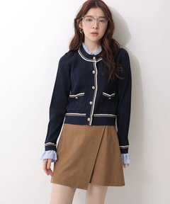 Rirandture(リランドチュール) |フリルレイヤードニットジャケット