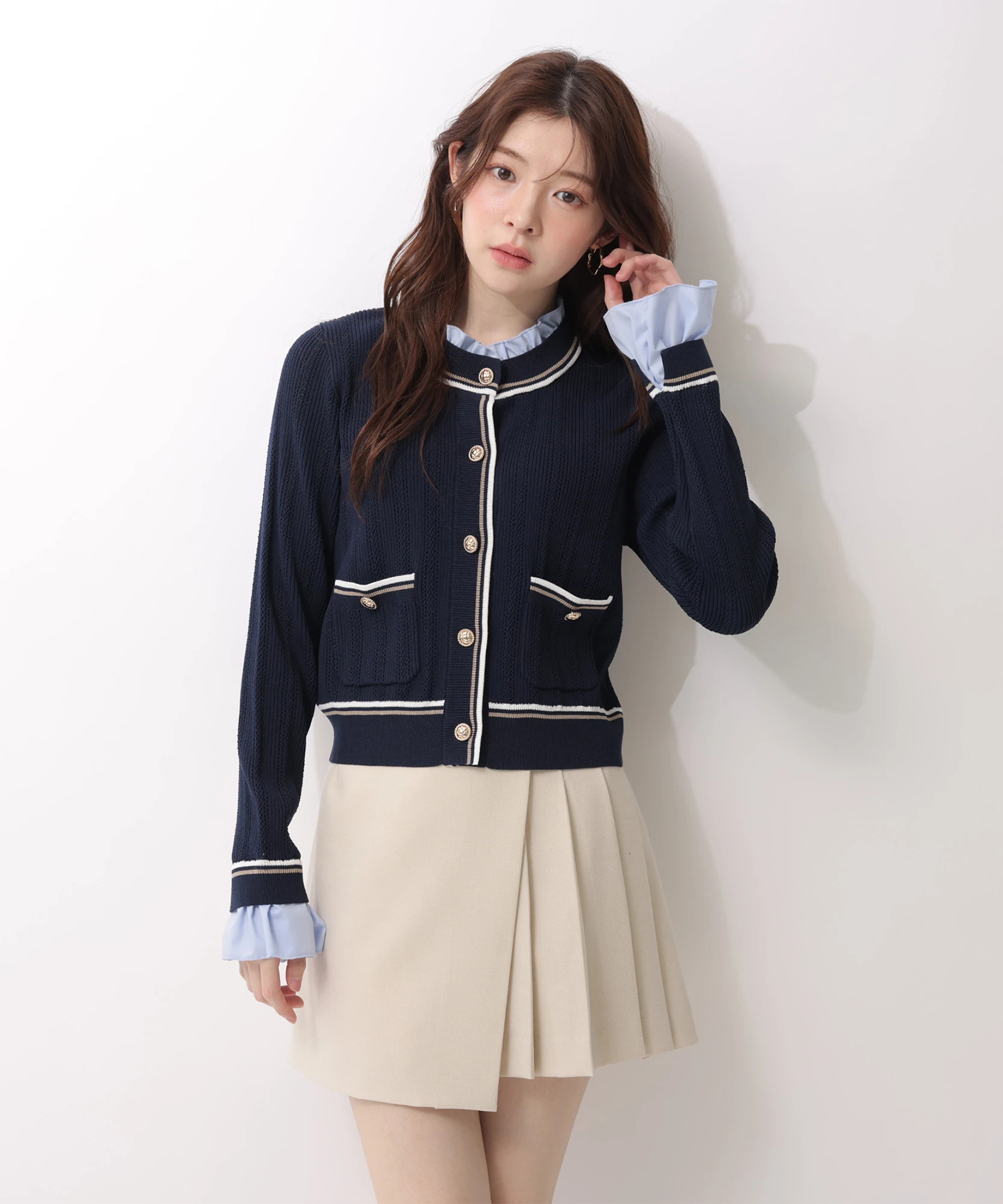 ラッププリーツミニスコート | スカート | Rirandture（リランド