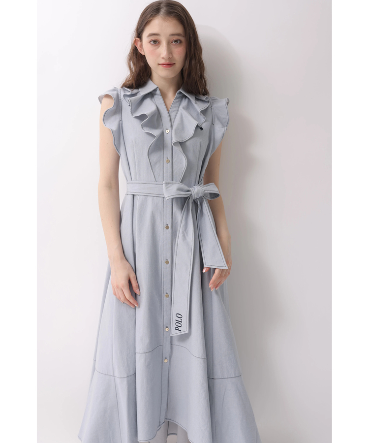 店舗限定》〈POLO BCSコラボ〉ラッフルシャツワンピース | ワンピース 店舗限定》〈POLO BCSコラボ〉ラッフルシャツワンピース | ワンピース