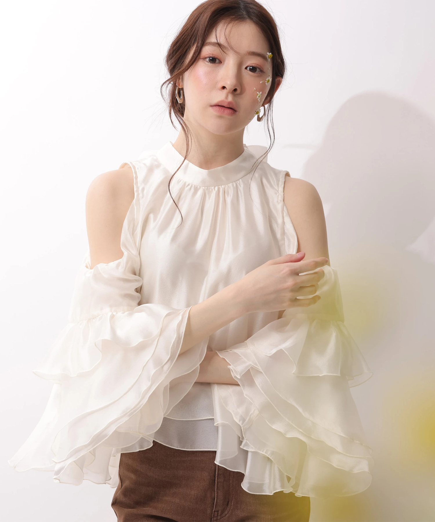 フリルスリーブオフショルブラウス | シャツ・ブラウス | Rirandture