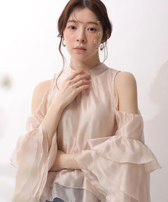 Rirandture(リランドチュール) |フリルスリーブオフショルブラウス