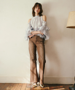 Rirandture(リランドチュール) |フリルスリーブオフショルブラウス