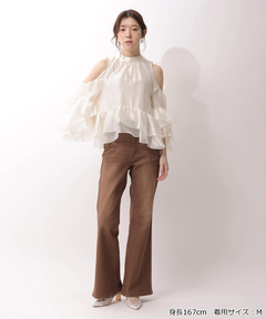 Rirandture(リランドチュール) |フリルスリーブオフショルブラウス