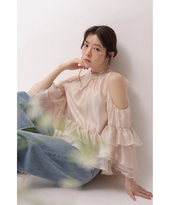 Rirandture(リランドチュール) |フリルスリーブオフショルブラウス