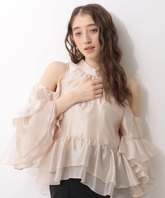 Rirandture(リランドチュール) |フリルスリーブオフショルブラウス