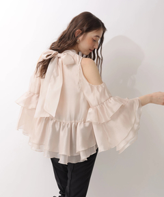 Rirandture(リランドチュール) |フリルスリーブオフショルブラウス